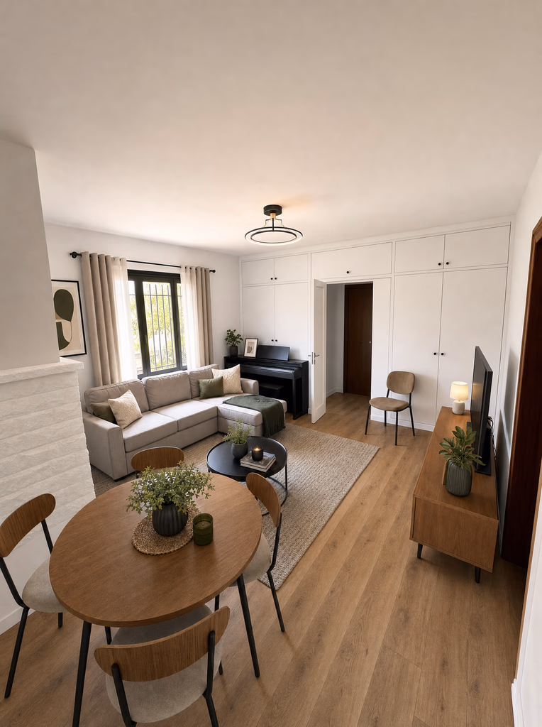 Targeted room result after redesign